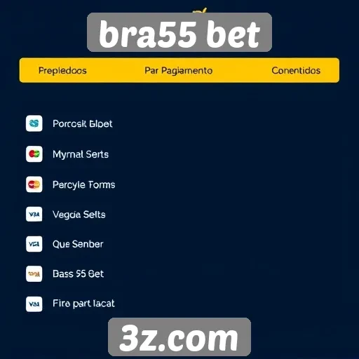 Métodos de pagamento aceitos pelo bra55 bet